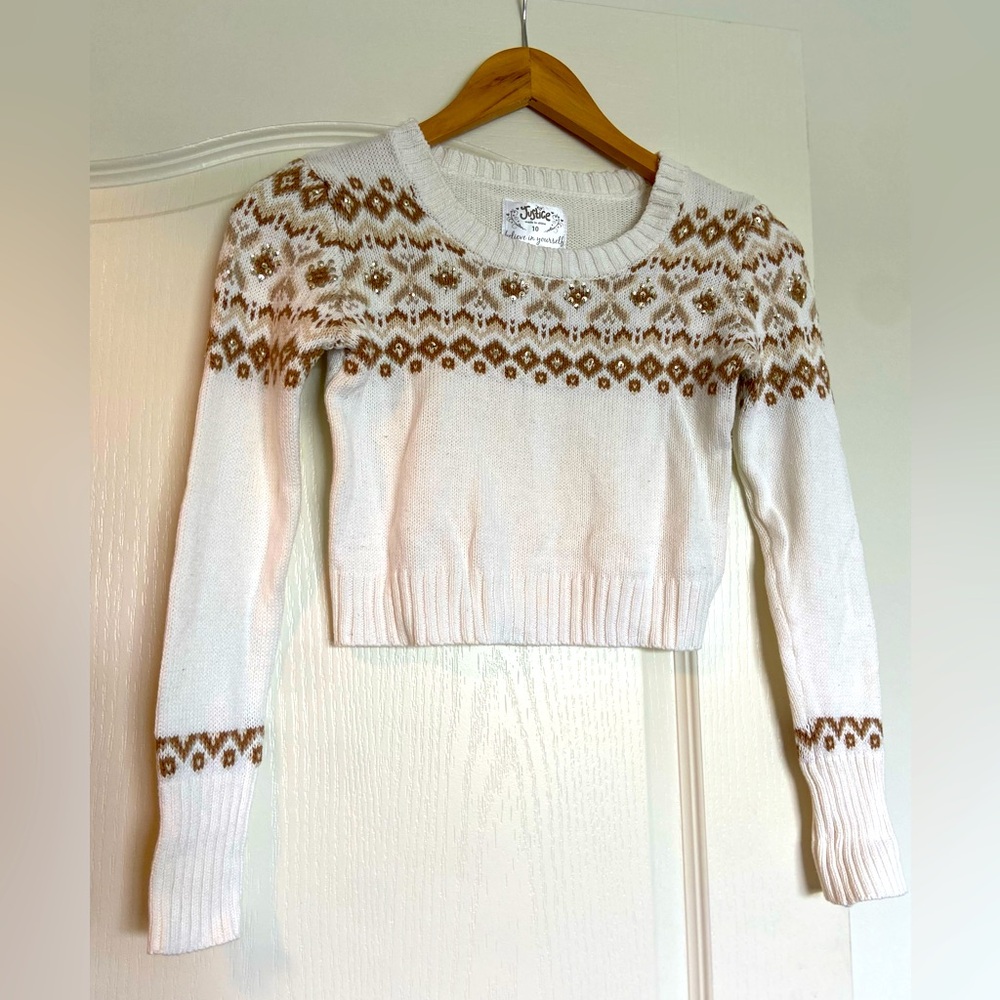 Justice Crop Sweater